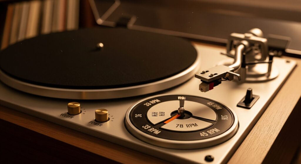 レコードプレーヤーと78回転について