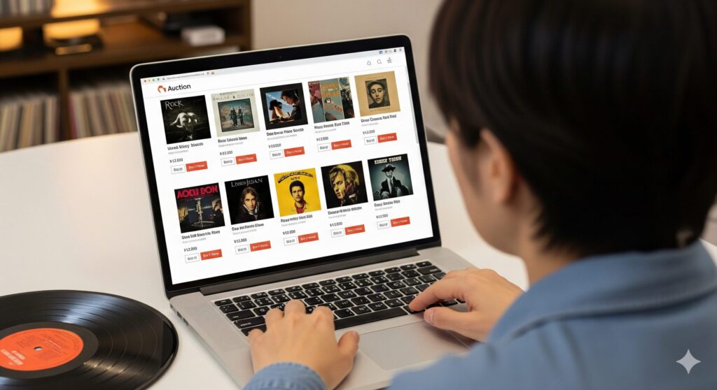 中古レコードの値段を検索する方法