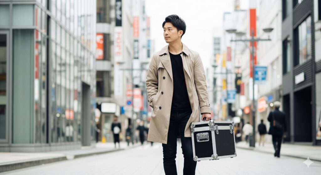 持ち運びに便利なハードタイプのキャリー
